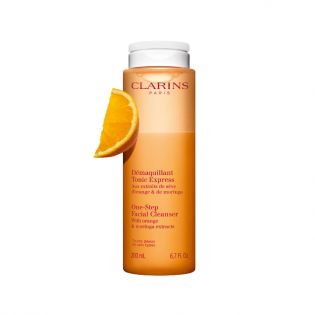 Limpador facial em uma etapa com extrato de laranja