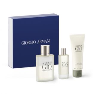 ACQUA DI GIÒ EAU DE TOILETTE TRIO CONJUNTO PRESENTE DE VERÃO