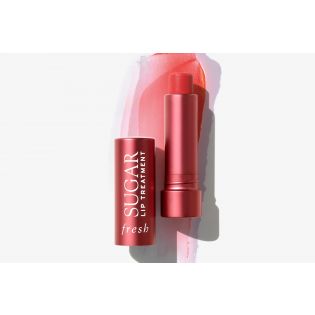 bálsamo labial com cor de papaia com açúcar